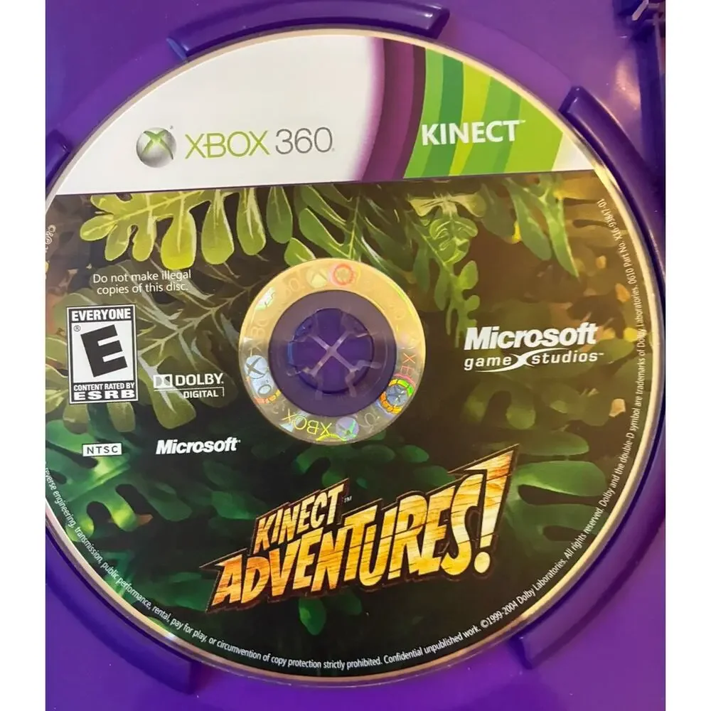 Kinect Adventures (Microsoft Xbox 360, 2010) Kinect Sensor Full Body Gaming Mint